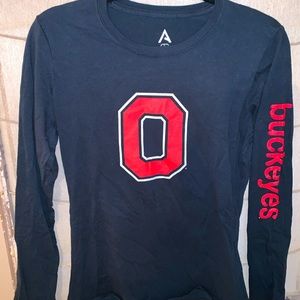 Ohio State Buckeyes Long Sleeve Fitted Tshirt - L